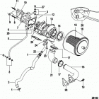 2.0L EI 130 70000000 THRU 70002129 Turbocharger and air filter assembly