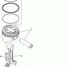 5.0L MPI ALPHA/BRAVO 0M300000 THRU 0M599999 Pistons and connecting rods