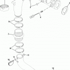 100 VAZER EC 1A035295 THRU 1A036006 Exhaust system, crossover and exhaust pipe
