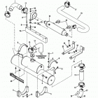 7.3L (BRAVO & MIE) DIESEL  NAV 444 V-8 1994-1996 0F060000 AND UP Heat exchanger and oil cooler (stern drive)