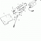 5.0L MPI ALPHA/BRAVO EC 1A623185 & Up Shift bracket, digital throttle and shift