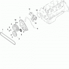 3.0L    GM 181 I/L4 0W302000 THRU 1A0019999 Cylinder block, front cover and circulating pump