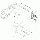 5.7L (2 BBL.)    GM 350 V-8 1997 0K001527 THRU 0K999999 Shift bracket(bravo engines)