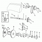 3.0L    GM 181 I/L4  1987-1989 0B450801 THRU 0C856558 Crankshaft, camshaft, water pump (120-2.5l  /  135 cid)