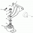 5.7L EFI  (2 BBL.-TBI)  GM 350 V-8 1997 0K001506 THRU 0K999999 Крепление двигателя