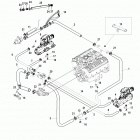 5.0L MPI ALPHA/BRAVO 0W310000 THRU 0W649999 Standard cooling system (bravo)(7 point drain)