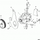 5.0L MPI ALPHA/BRAVO EC 1A611928 THRU 1A623184 Axius steering components, hydraulic pump