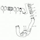 5.7LX EFI (4 BBL.-TBI)  GM 350 V-8 1996 0F752400 THRU 0K001505 Глушитель