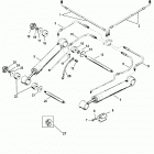 BRAVO X THREE 0M100001 THRU 0W249999 Trim cylinders and hydraulic hoses