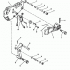 165 (2 BBL.)  MERCURY 224 I/L4  1987 0B434941 THRU 0B774251 Shift bracket(new design)
