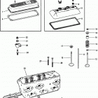 4.3L (GEN II) (2 BBL.)   GM 262 V-6 1993-1995 0F000878 THRU 0F601126 Cylinder head and rocker cover