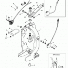 BRAVO THREE 0M100001 THRU 0W249999 Gimbal ring and steering lever