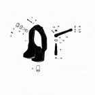 ALPHA ONE SS            1986-1989 ALL THRU none Gimbal ring and steering lever(iiia-v) (2nd design)