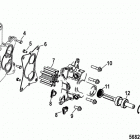 4.5L MPI 200 Alpha/Bravo 2A441953 & Up Sea water pump, closed cooling and bravo standard coolin...