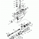 BRAVO THREE 0F730000 THRU 0M100000 Gear housing(bravo i)