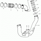 4.3L (GEN +) (2 BBL.)    GM 262 V-6 1998 0L010044 THRU 0M614999 Exhaust system(use with two piece manifold)