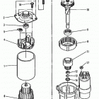 200  (2 BBL.)   GM 305 V-8  1987 0B525982 THRU 0B774444 Starter motor(8 in. - 3-1  /  4 in. dia. end cap)(pg 200...
