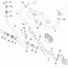 496 MAG (Base Model) 1A350679 & Up Cooling system, raw water components, starboard
