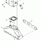 4.3L (GEN II) (2 BBL.)    GM 262 V-6 1992-1993 0D714107 THRU 0F000877 Exhaust manifold and exhaust elbow