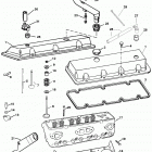 454 MAG. BRAVO MPI (GEN VI) GM 454 V-8 1996-1997 0F802350 THRU 0K999999 Cylinder head and rocker cover