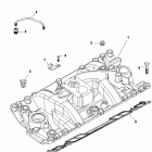 5.7L CARB ALPHA/BRAVO 0M600000 THRU 0W300754 Впускной коллектор