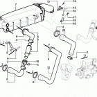 CMD 4.2 MS 200 88020200 THRU 88030000 Seawater and fuel cooler hoses