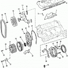 4.3L (GEN II) (2 BBL.)    GM 262 V-6 1992-1993 0D714107 THRU 0F000877 Intake manifold and front cover
