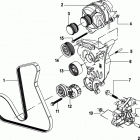 2.0L EI 130 70000000 THRU 70002129 Alternator and mounting hardware