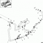 8.2L Mag (H.O. Model) 1A351597 & Up Cooling system, raw water components, port