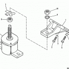 4.3L (GEN II) (2 BBL.)    GM 262 V-6 1992-1993 0D714107 THRU 0F000877 Крепление двигателя