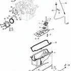 4.3L MPI ALPHA/BRAVO EC 1A637496 & Up Oil pan, oil pump and rear oil seal