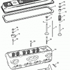 5.7L (2 BBL.)    GM 350 V-8 1997 0K001527 THRU 0K999999 Cylinder head and rocker cover