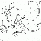 3.0L    GM 181 I/L4  1987-1989 0B450801 THRU 0C856558 Power steering pump assembly