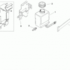 3.0LX    GM 181 I/L4  1996-1997 0F604000 THRU 0K999999 Oil reservoir bottle and bracket