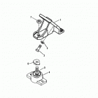 7.3L (BRAVO & MIE) DIESEL  NAV 444 V-8 1994-1996 0F060000 AND UP Engine mounting (stern drive)