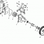 4.3L MPI  ALPHA/BRAVO 0M615000 THRU 0W309999 Sea water pump assembly