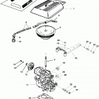 5.7L (2 BBL.)    GM 350 V-8 1997 0K001527 THRU 0K999999 Carburetor  /  throttle linkage(2 barrel)