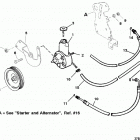 5.7L (2 BBL.)    GM 350 V-8 1997 0K001527 THRU 0K999999 Power steering components