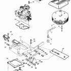 5.7LX EFI (4 BBL.-TBI)  GM 350 V-8 1996 0F752400 THRU 0K001505 Throttle linkage (bravo engines)