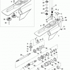 BRAVO X THREE 0M100001 THRU 0W249999 Gear housing(bravo three)