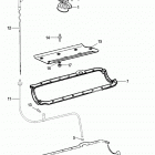 454 MAG. BRAVO MPI (GEN VI) GM 454 V-8 1996-1997 0F802350 THRU 0K999999 Oil pan and oil pump