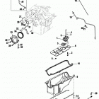 4.3L MPI  ALPHA/BRAVO 0M615000 THRU 0W309999 Oil pan, oil pump and rear oil seal