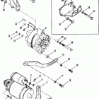 5.0LX  (4 BBL.)   GM 305 V-8  1988-1995 0B773740 THRU 0F600999 Starter motor and alternator
