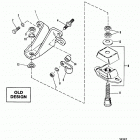 175  (2 BBL.)    GM 262 V-6  1987 0B527955 THRU 0B773242 Engine mounting, old design