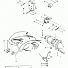 165    (2 BBL.)  MERCURY 224 I/L4 1987 0B434941 THRU 0B774251 Starter motor and wiring harness