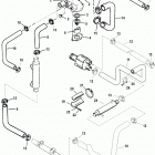 454 MAG. BRAVO MPI (GEN VI) GM 454 V-8 1996-1997 0F802350 THRU 0K999999 Thermostat housing(fuel cooled system) sn 0k147349 & bel...