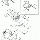175  (2 BBL.)    GM 262 V-6  1987 0B527955 THRU 0B773242 Starter motor and alternator