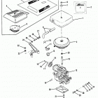 175  (2 BBL.)    GM 262 V-6  1987 0B527955 THRU 0B773242 Carburetor and throttle linkage(175 - 4.3l)