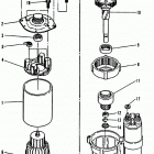 4.3L (GEN II) (2 BBL.)   GM 262 V-6 1993-1995 0F000878 THRU 0F601126 Starter motor, 3-1  /  4 diameter end cap