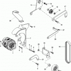4.3L MPI ALPHA/BRAVO EC 1A637496 & Up Alternator and brackets